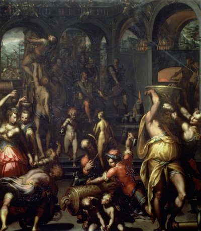 Die Bronzegießerei, 1572 von Francesco Morandini